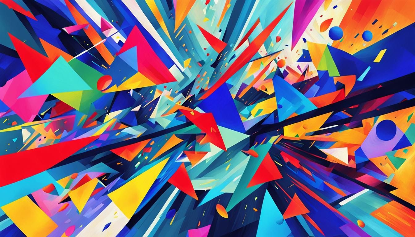 Vibrant Fauvism Digital Dreamscape in Abstract Expressionism