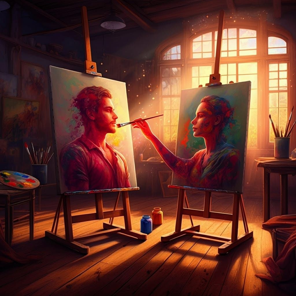 Surreal Oil Paintings Unite in Trustful Harmony