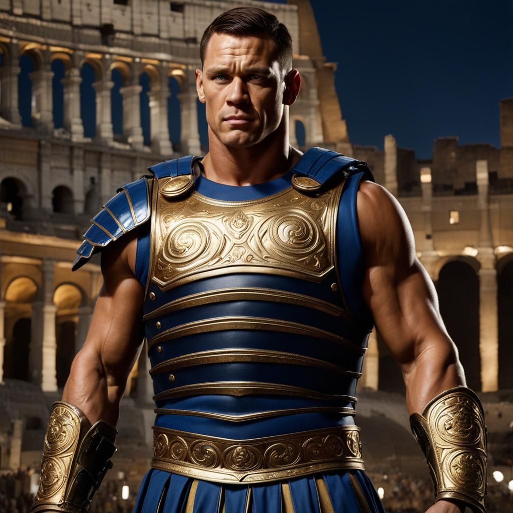John Cena as Roman Gladiator in Colosseum