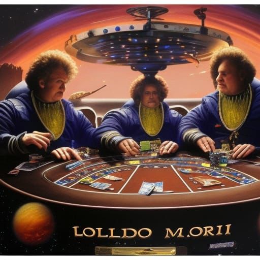 Londo Mollari Plays Poker in Space