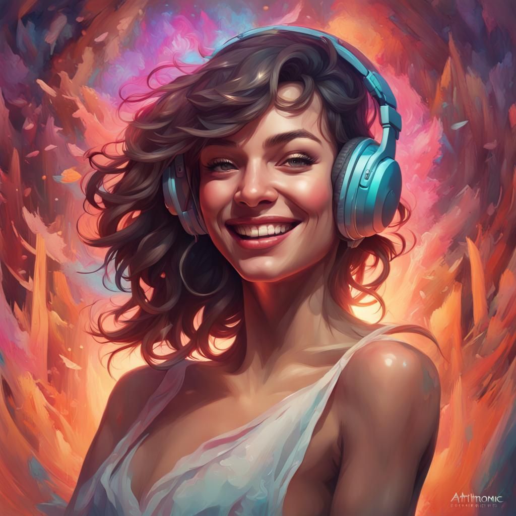 Dynamic Music Album Cover Art: Passion and Joy