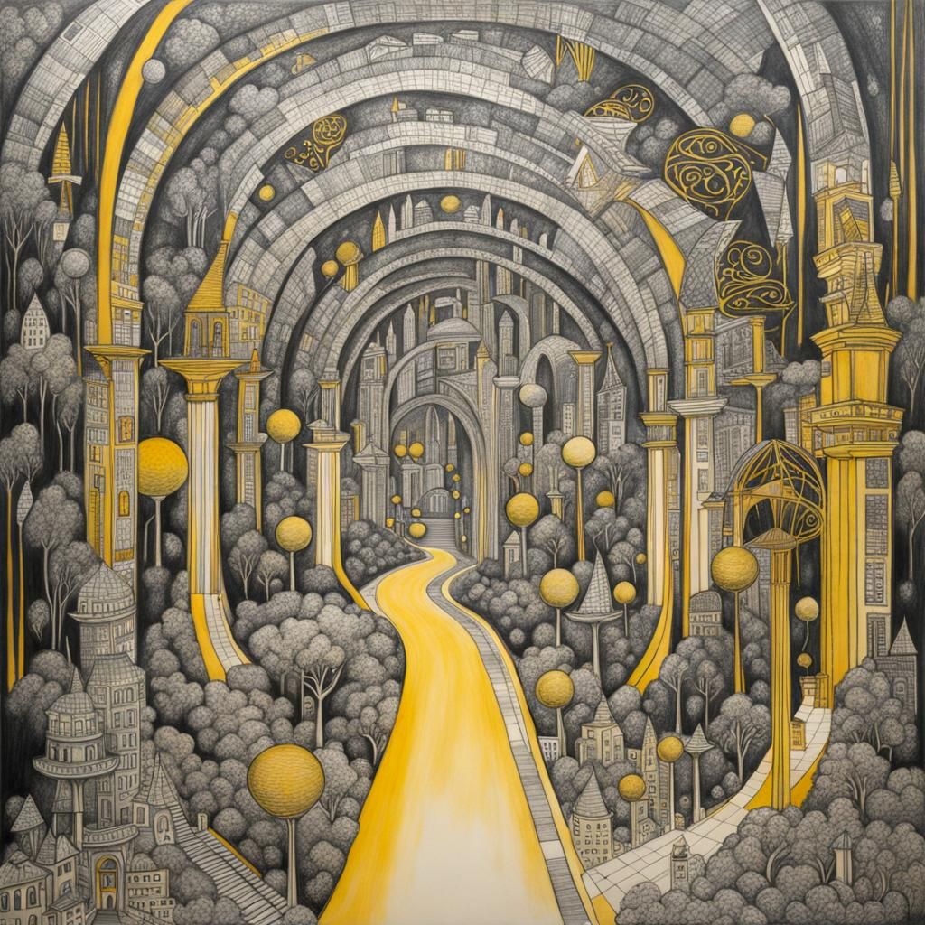 Biopunk Underground Cityscape in Pop Art Style