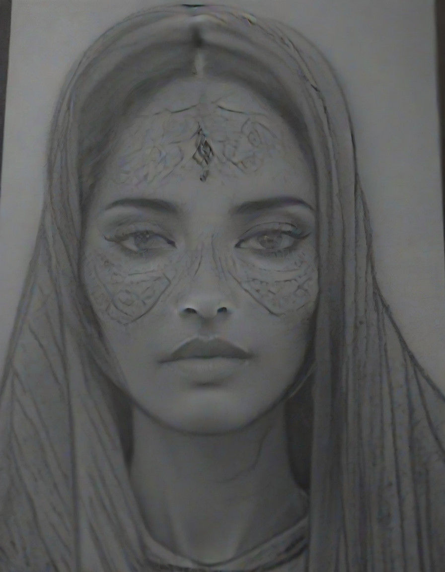 Regal Arabian Princess in Elegant White Dishdasha Robe