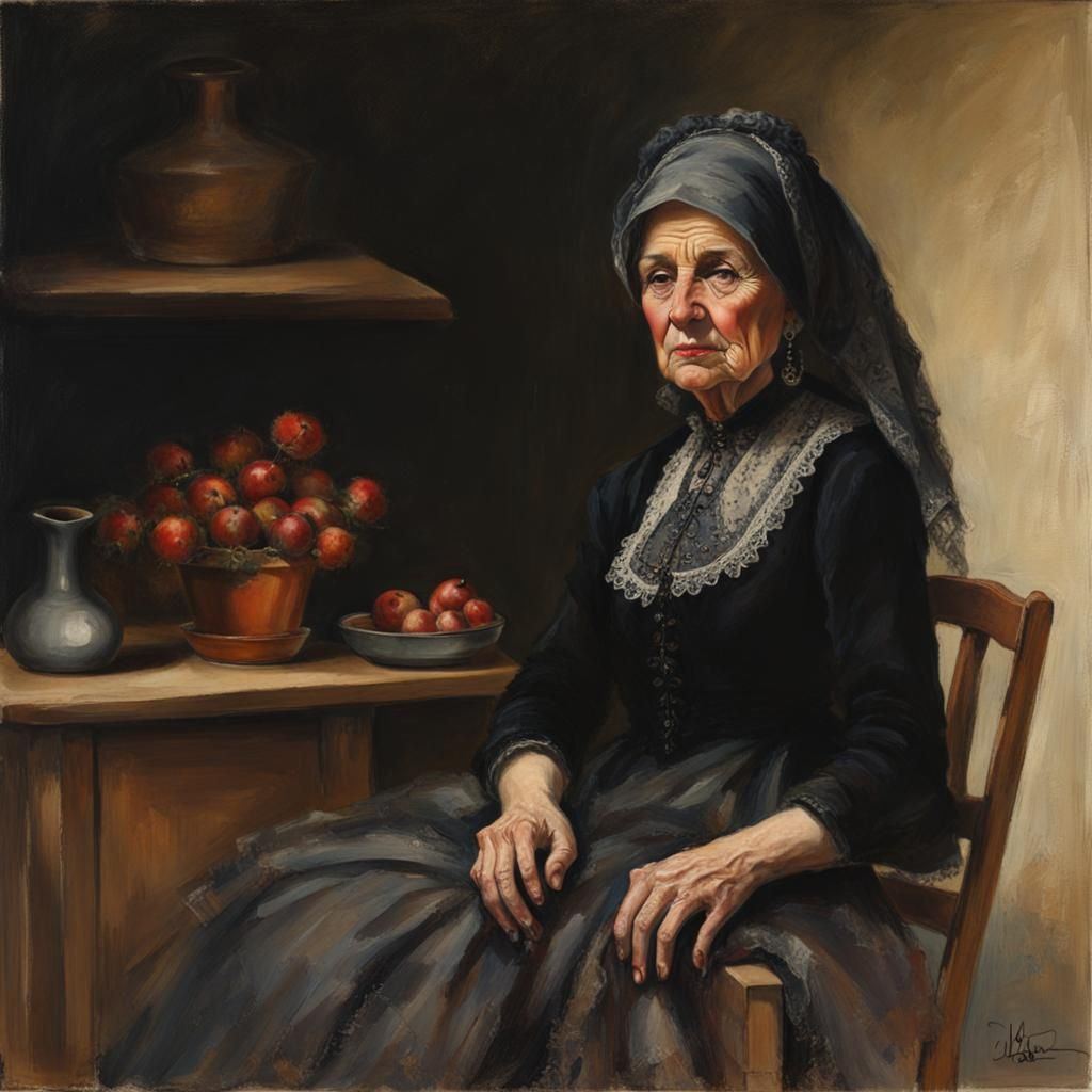 Old Spanish Widow: A Portrait of Heritage
