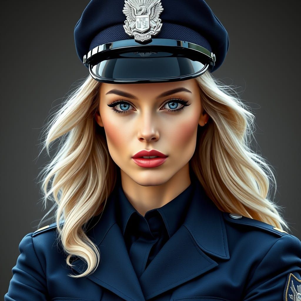 Police Officer in Photorealistic Style
