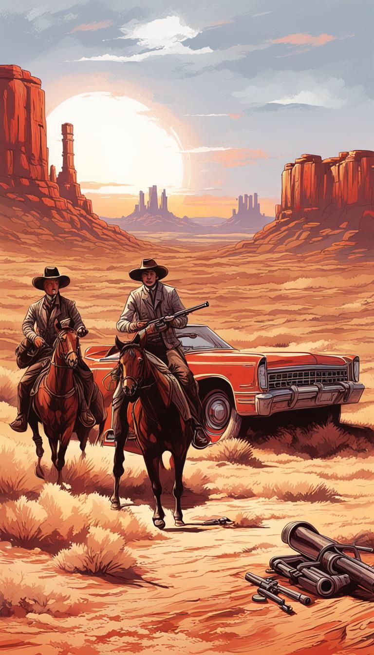 Gunslingers at Sunset: Old West Movie Poster Art