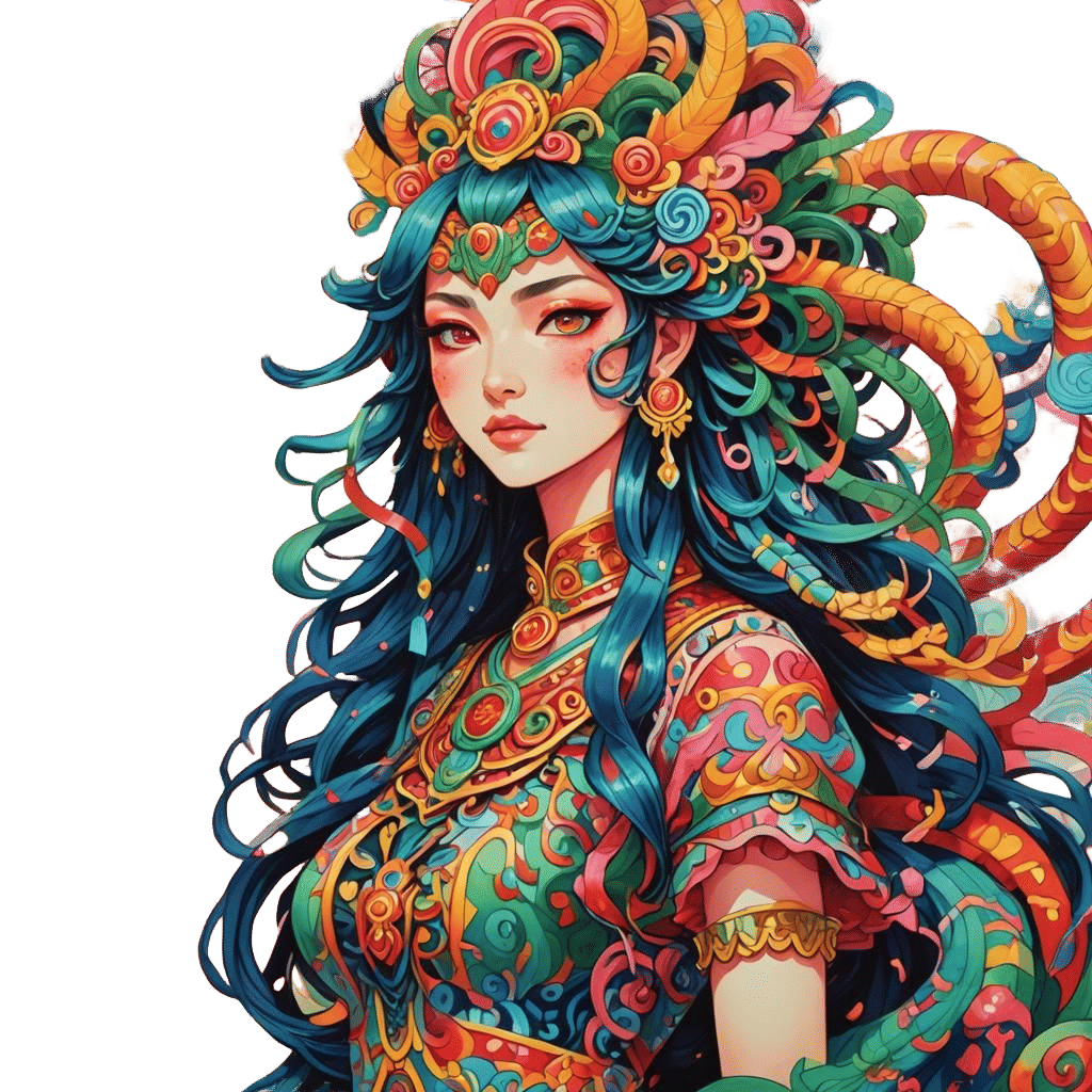 Quetzalcoatl as Anime Manga Girl in Wonderland