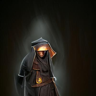 Dark Hooded Monk Concept Art