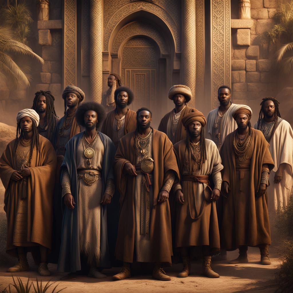 Twelve Tribes of Israel: Detailed Matte Painting
