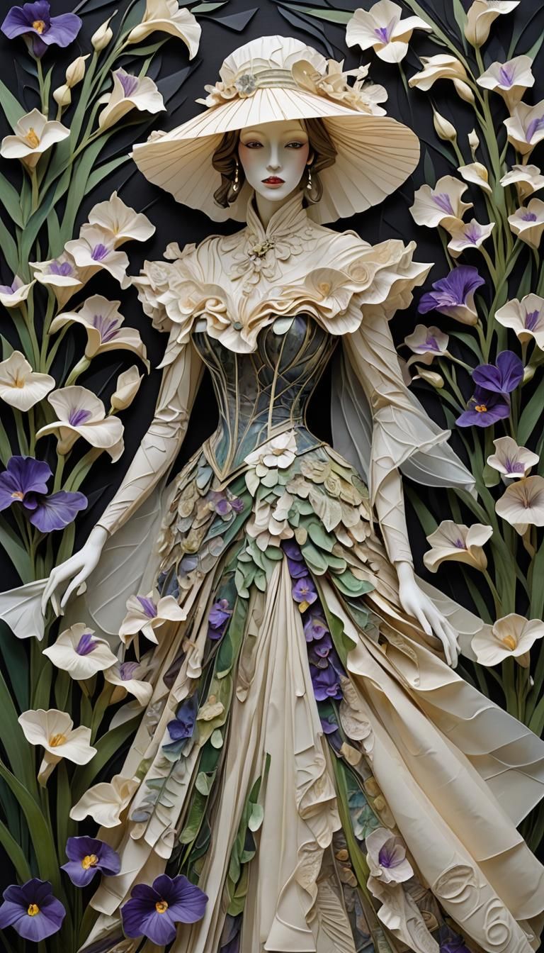 Surreal Dreamscape in Darkly Embodied Ivory-Noir