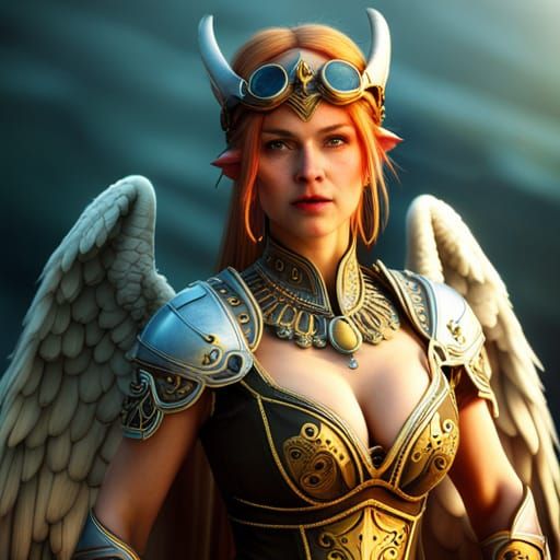 Steampunk Angel Viking Goddess in Ultra HD
