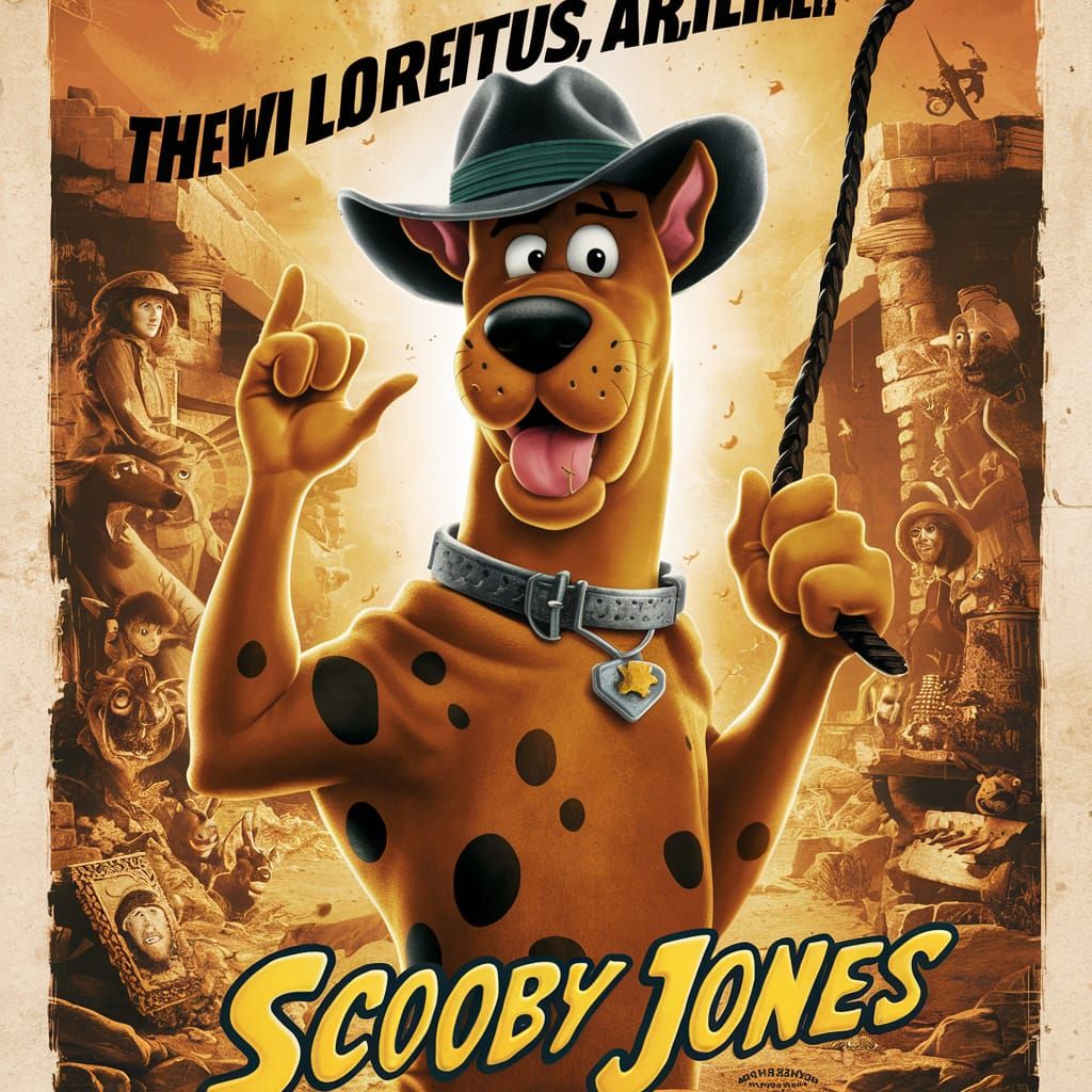 Scooby-Doo as 'Scooby Jones' Movie Poster