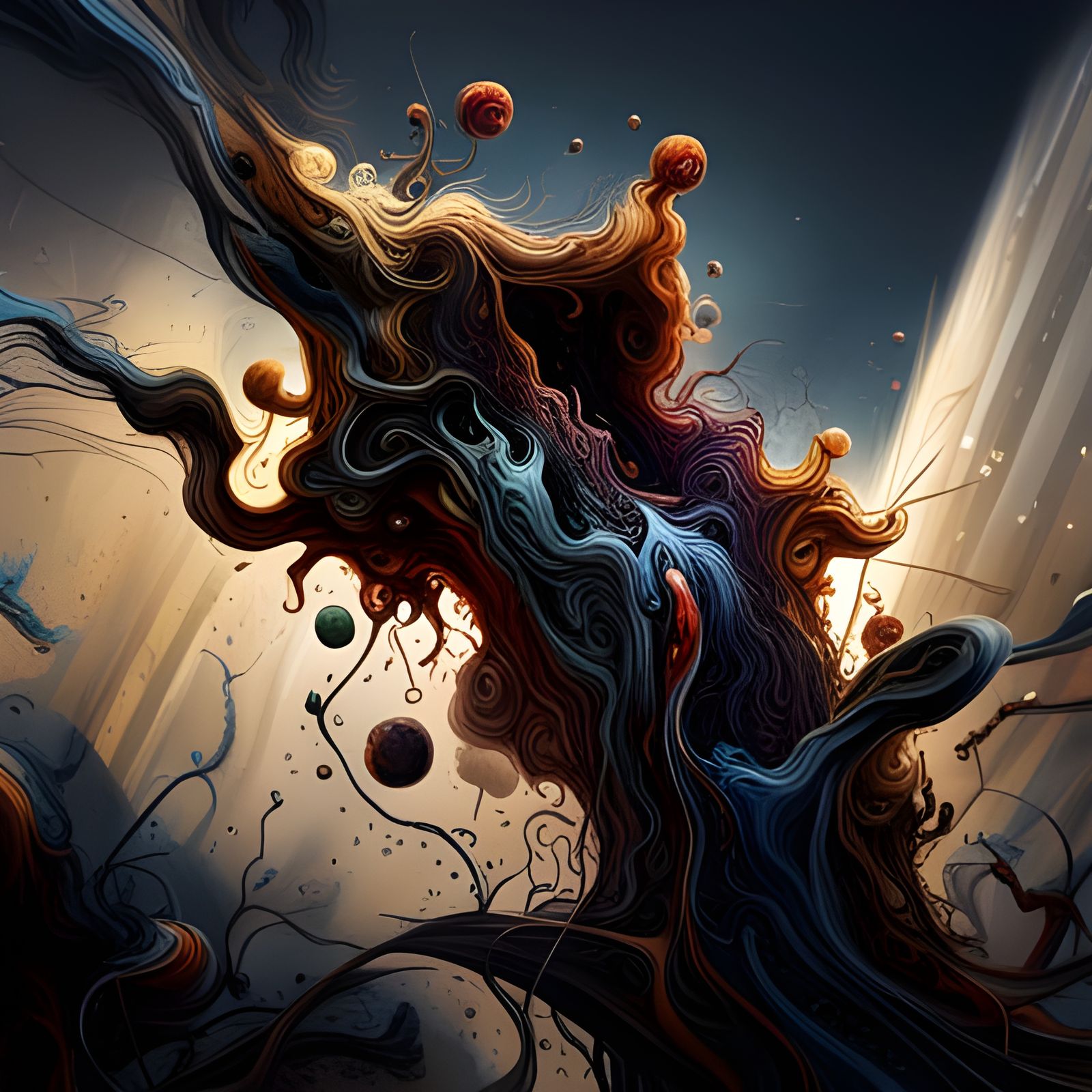 Striking Abstract Art with Magical Particles