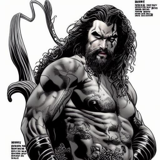 Jason Momoa as Will Eisner Comic Art