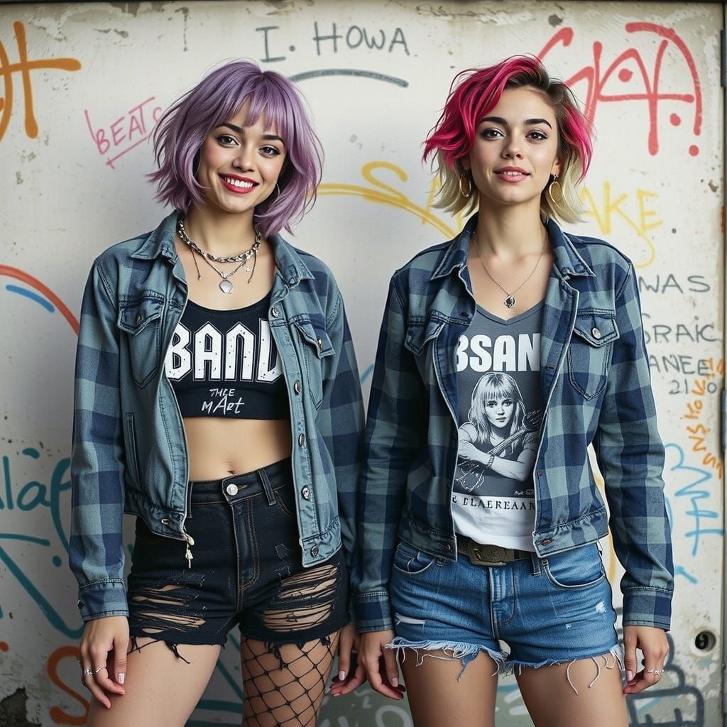 Grunge Goddesses in Vibrant Street Style
