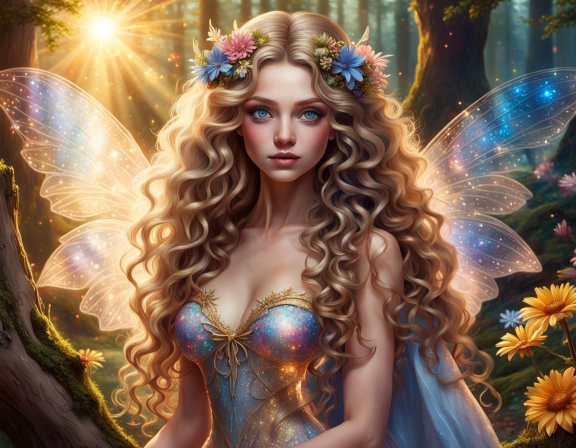 Enchanted Fairy in Whimsical Forest Glade