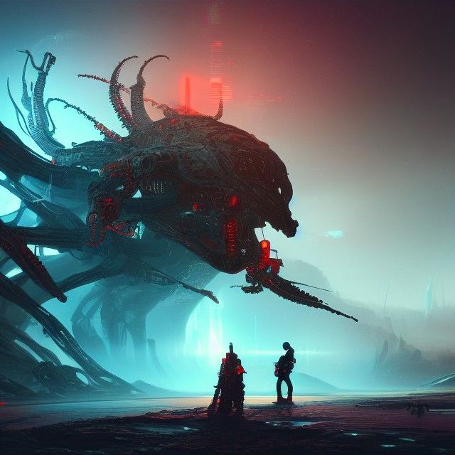 Epic AI Space Explorers in Detailed Sci-Fi Art