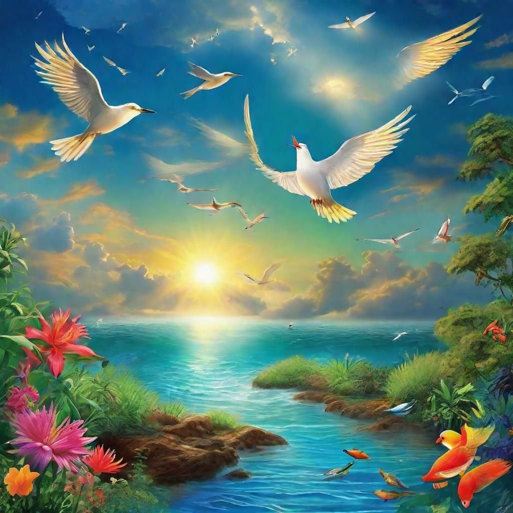 Abundance of Birds and Sea Creatures