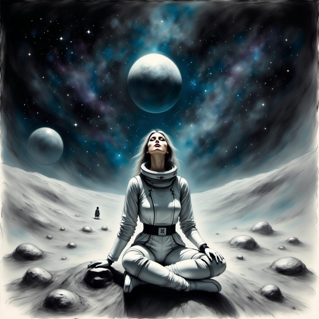 Catalina on the Moon Waiting for Morning Star