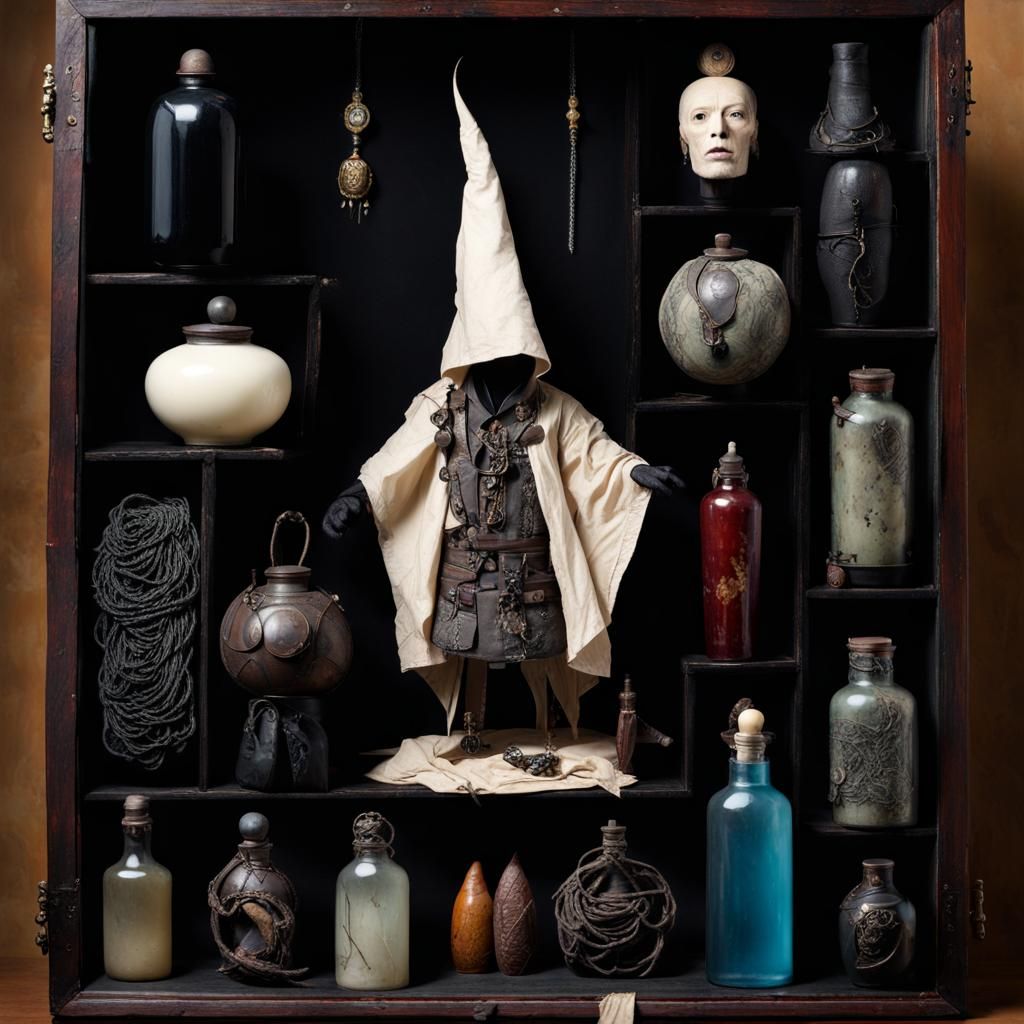 Daguerreotype of Hooded Wizard in Chinese Theater