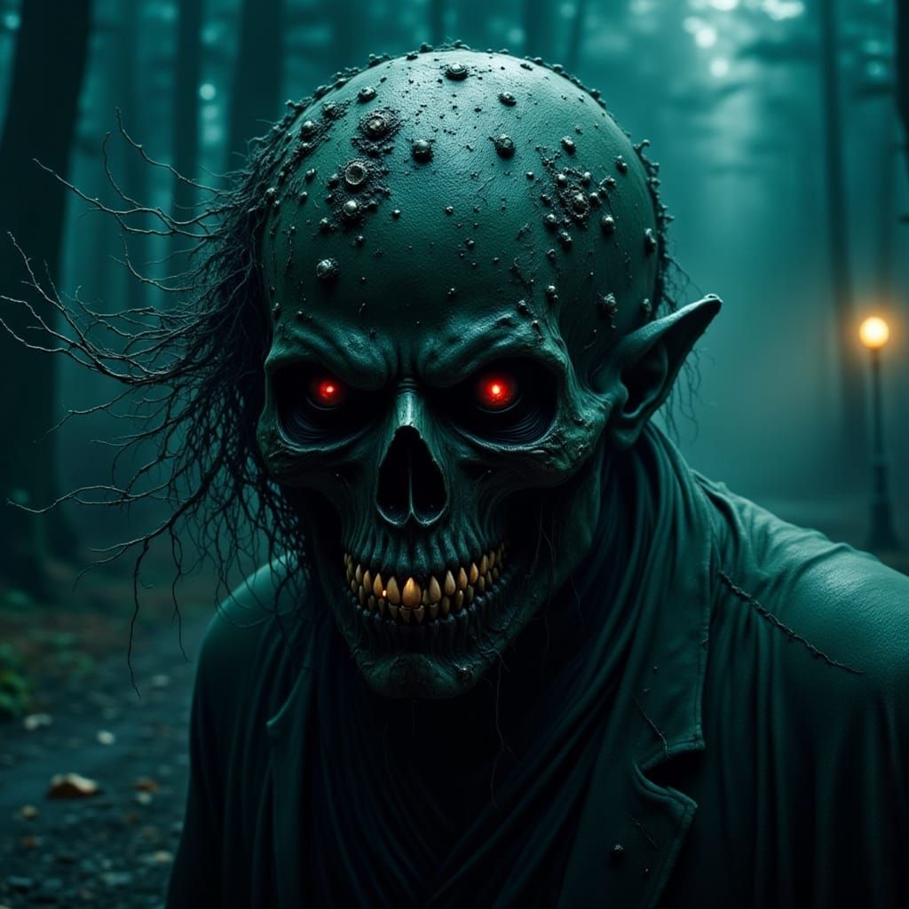 Bleeding Head Wrapped in Thorns: Horrorcore Image