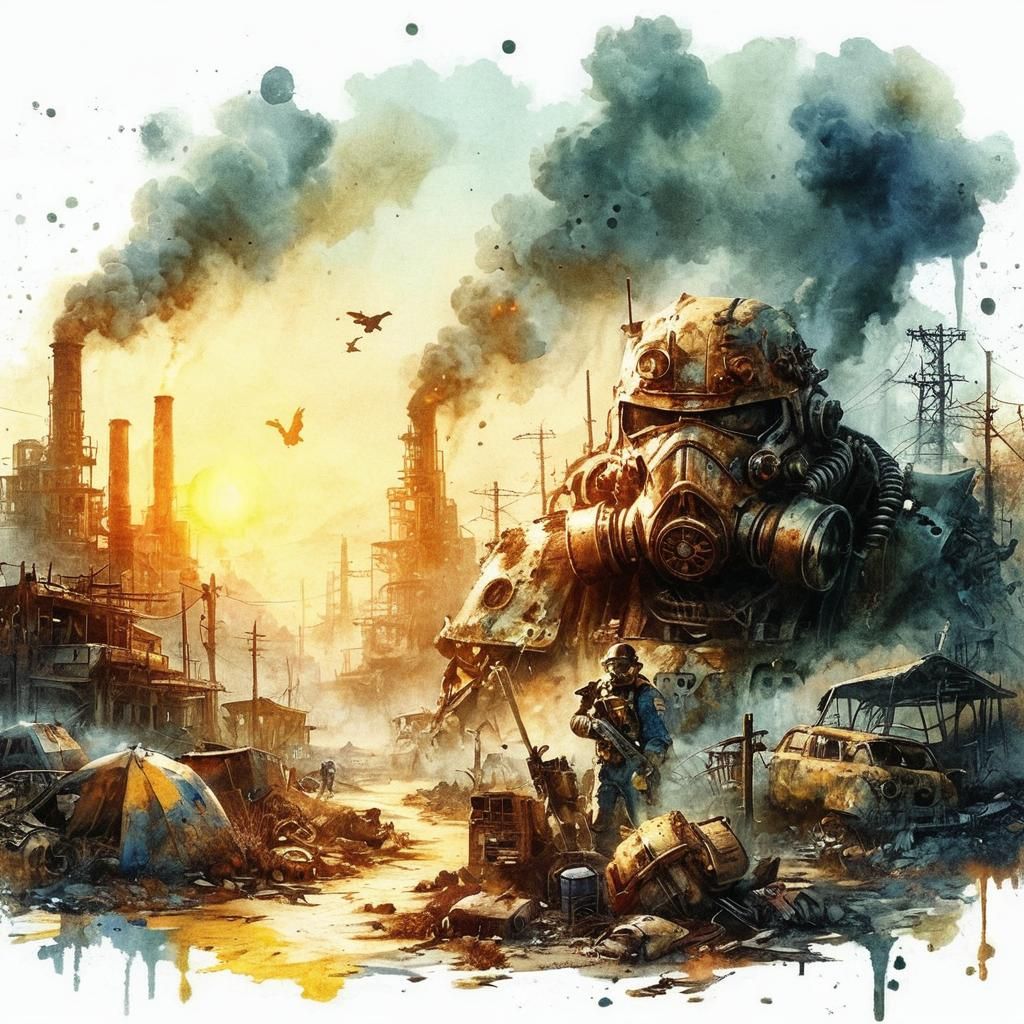 Fallout Inspired Post-Apocalyptic Landscape