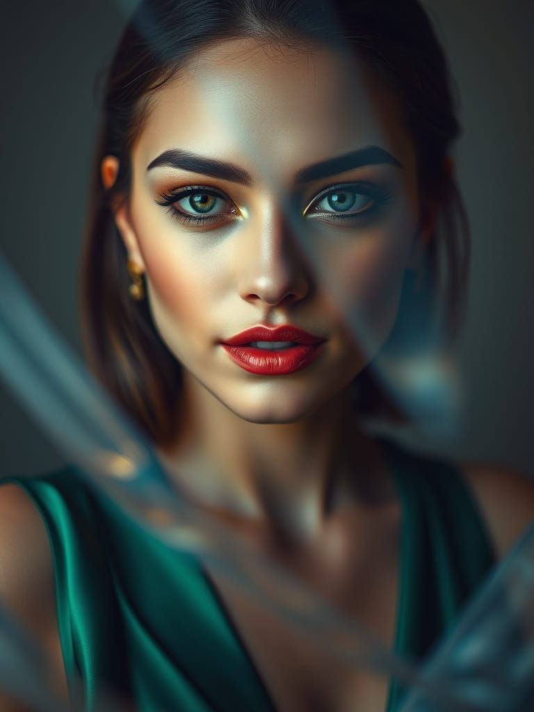 Seductive Beauty in Dreamlike Atmosphere