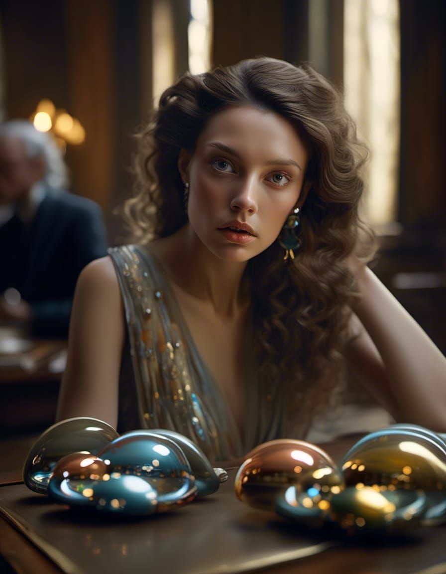 Bizarre Alien Portraits in Hyperrealistic Matte Painting