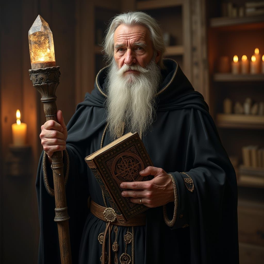 Saint Cyprian Portrait in Hyper-Realistic Detail