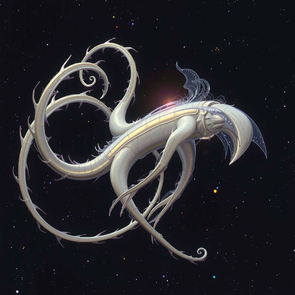 Cosmic Super Entity Frozen in Celestial Drift