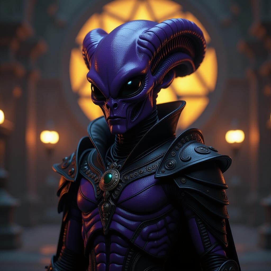 H.R. Giger Alien Demon in Cinematic Film Style