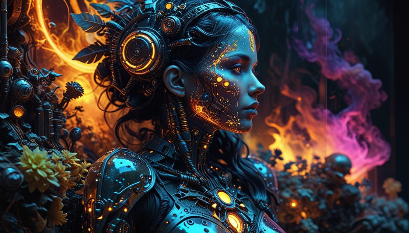 Lichtenberg Figure Encased in Glass Block