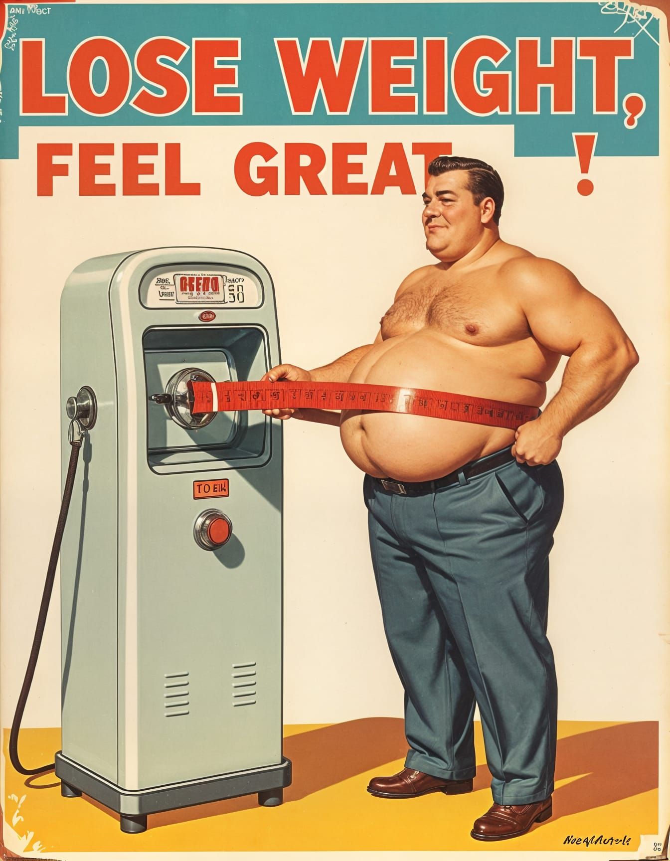 1940s Magazine Ad: Fat Belly Shaker Machine