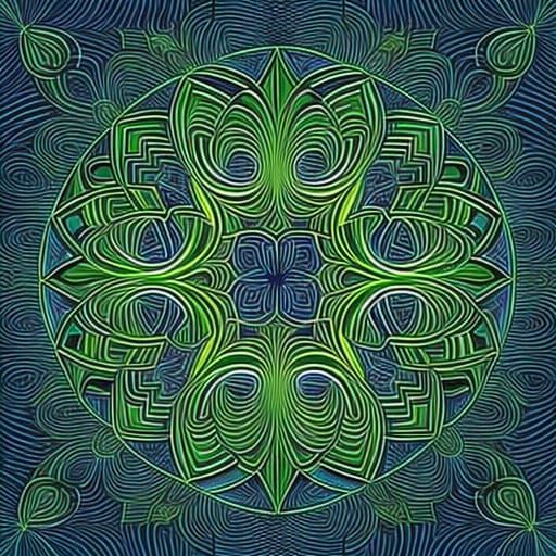 Five-Legged Sauterelle with Zentangle and 3D Shading