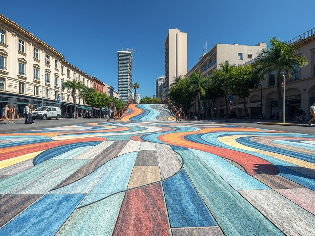 Spectacular 3D Pavement Art Illusion
