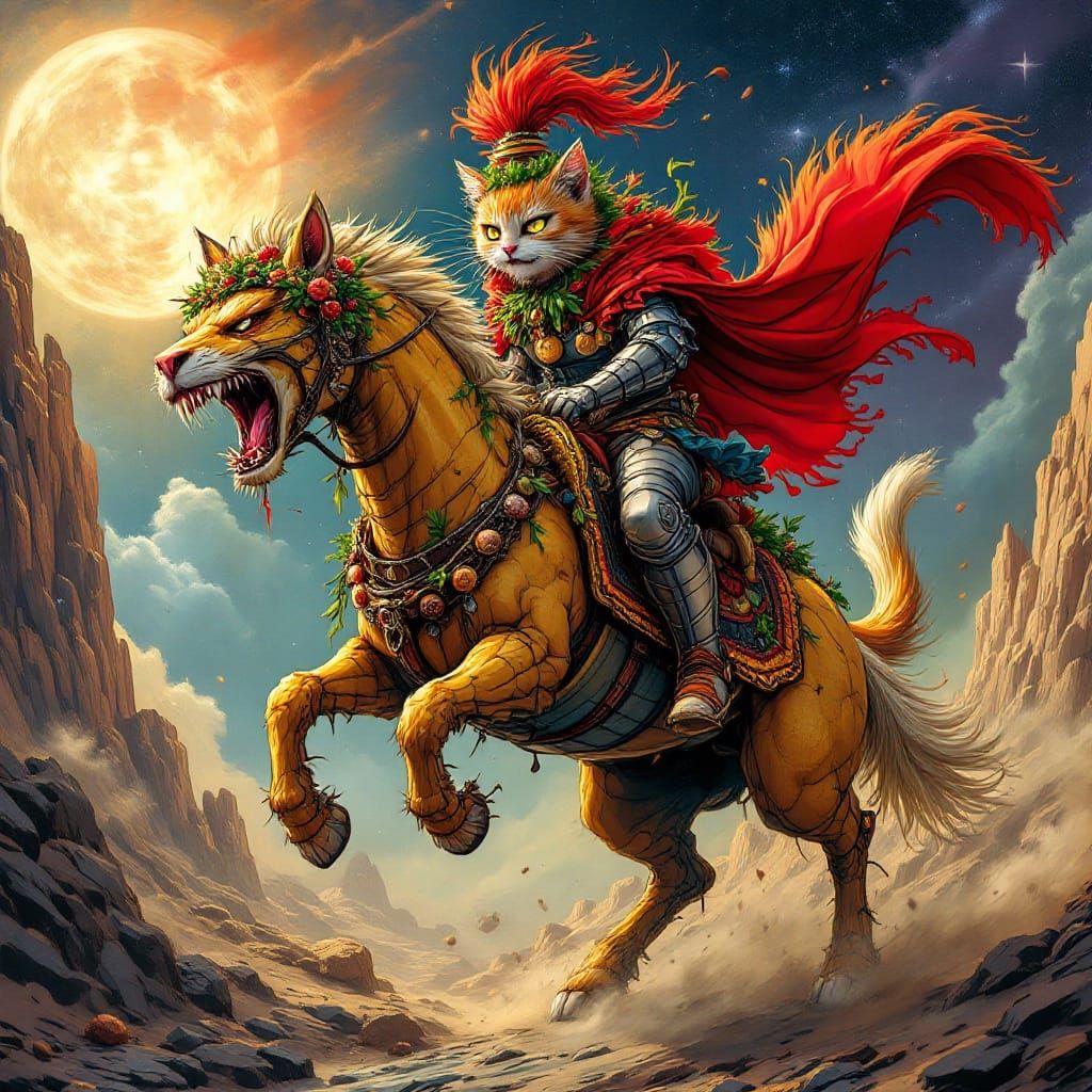 Fearsome Taco Knight Embarks on Cosmic Quest