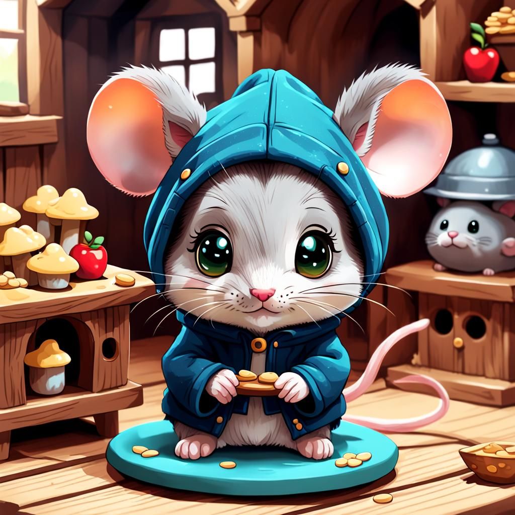 Adorable Chibi Mouse House