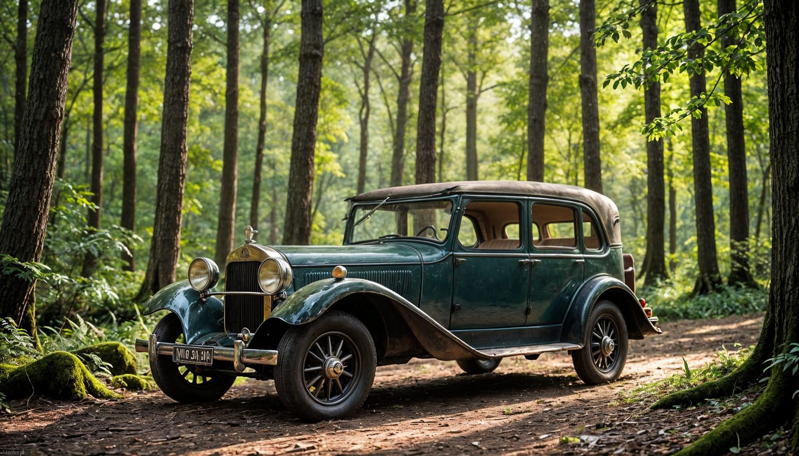 Elven Antique Car in Forest, Professional Photography