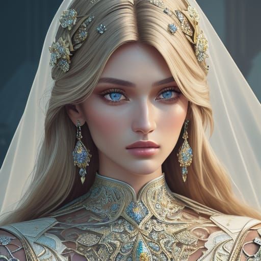 Stunning Ukrainian Supermodel in Leather Steampunk Underwear