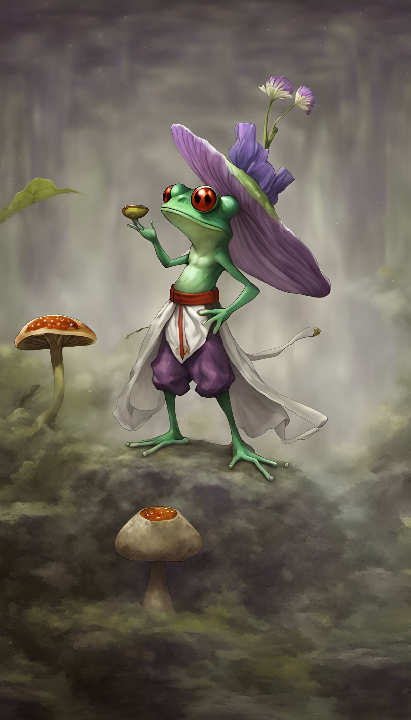 Groogle the Grung Wisteria's Companion