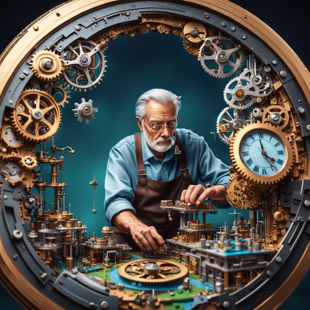 Hyperrealistic Watchmaker Creates Tiny Mechanical World