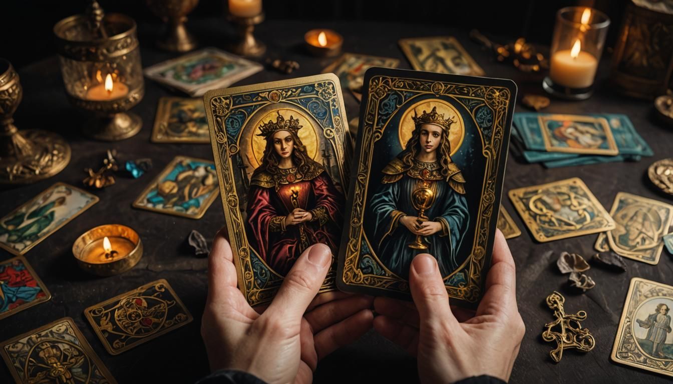 Mystical Renaissance Tarot Card Pack in Chiaroscuro Lighting