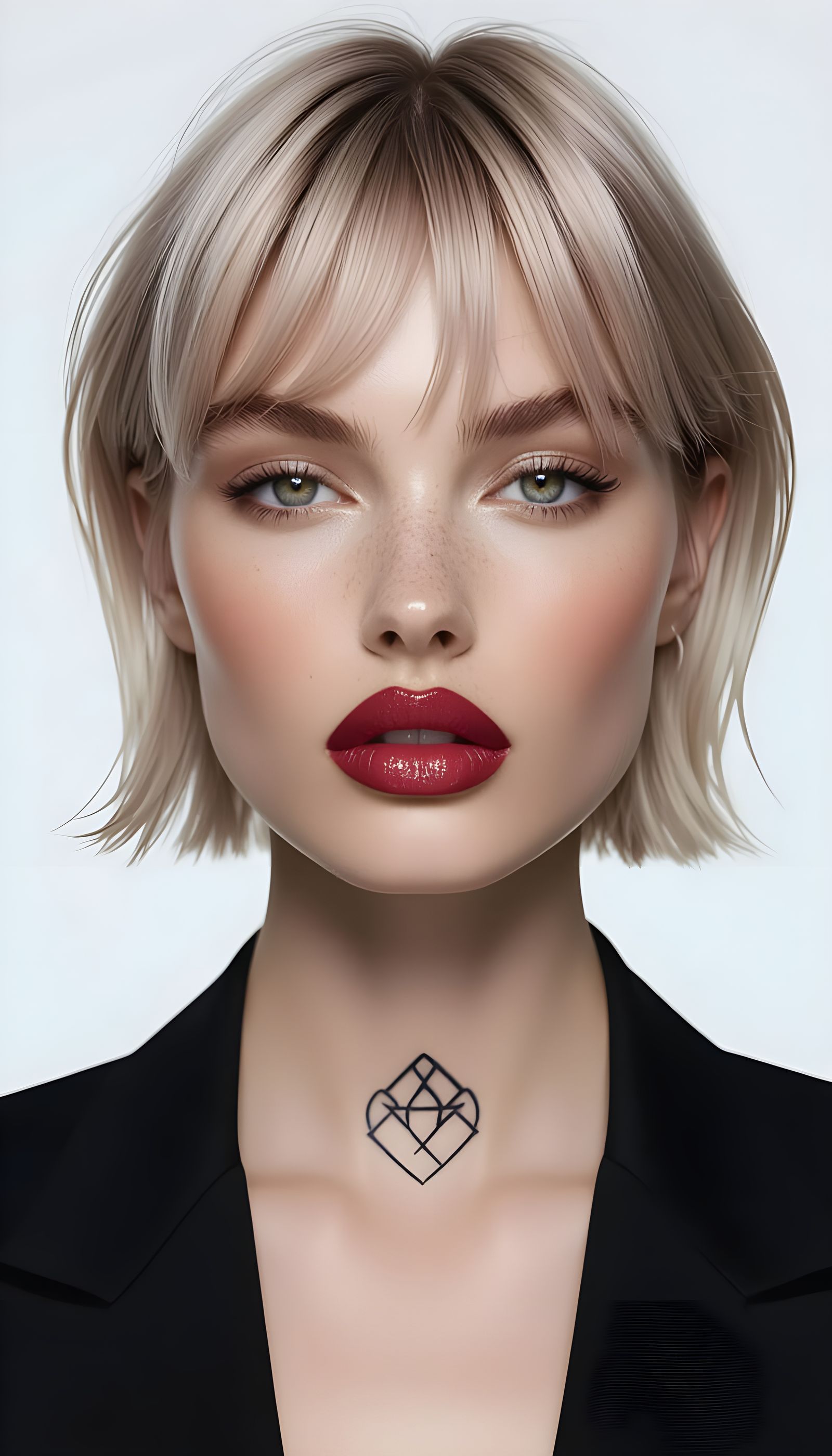 Fashion Portrait of a Model with Harsh Flash Lighting