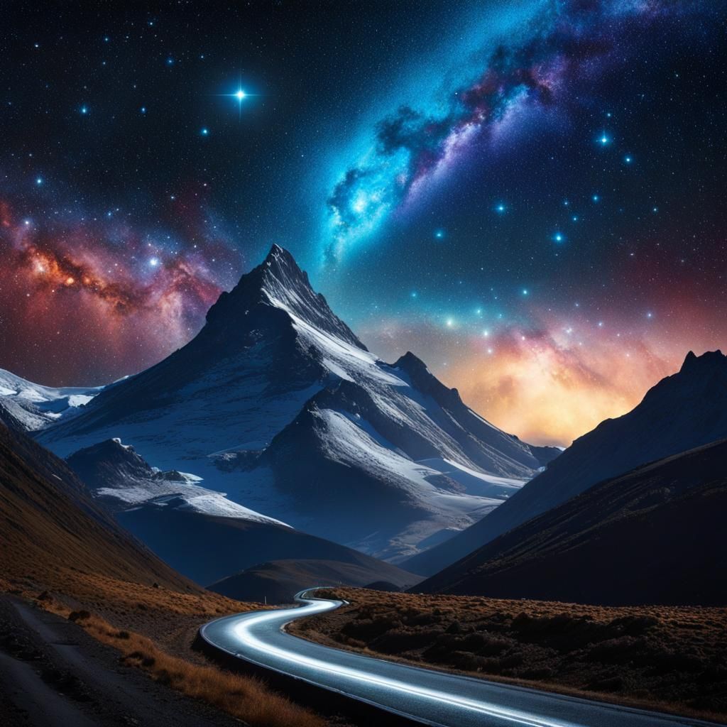 Liquid Metal Golem's Cosmic Journey in Space