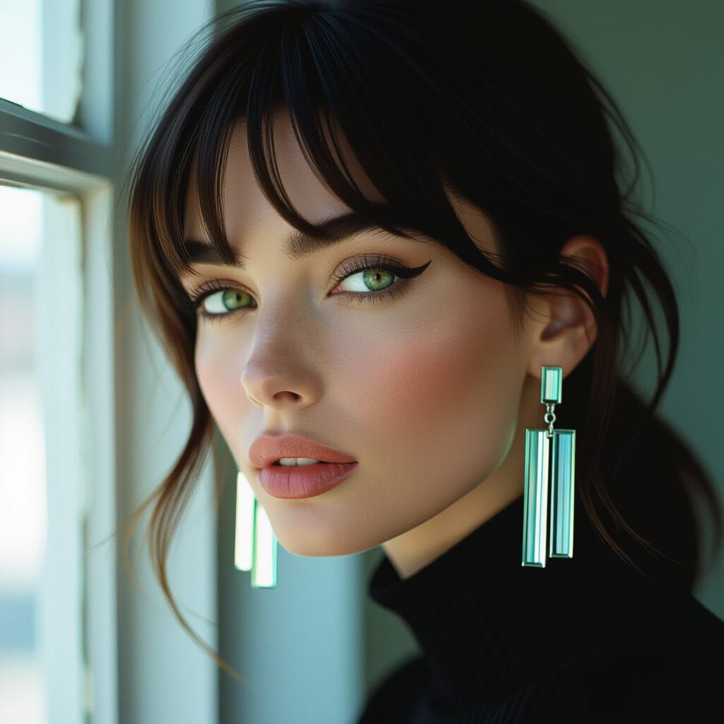 Glass earrings