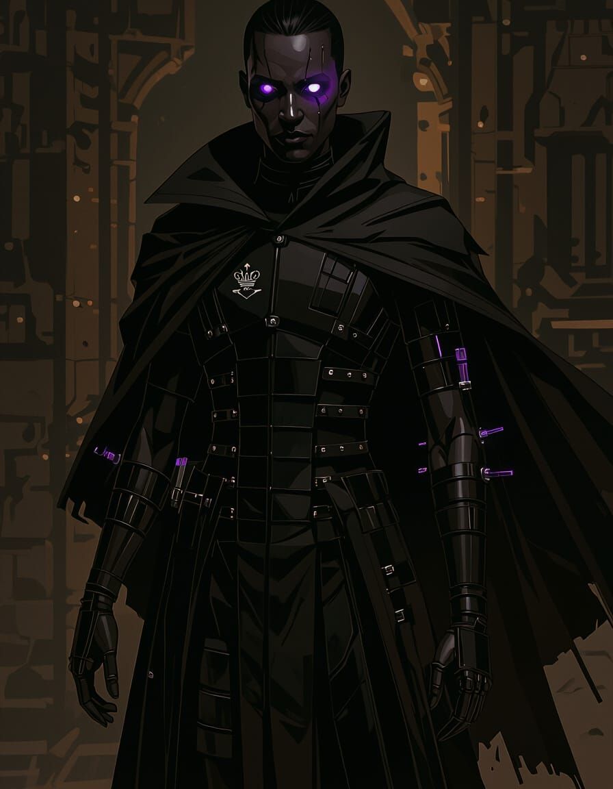 KAEL: Hexene-Tainted Warrior with Burned Insignias