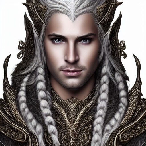 Celeborn, the Elven King, in Intricate Armor