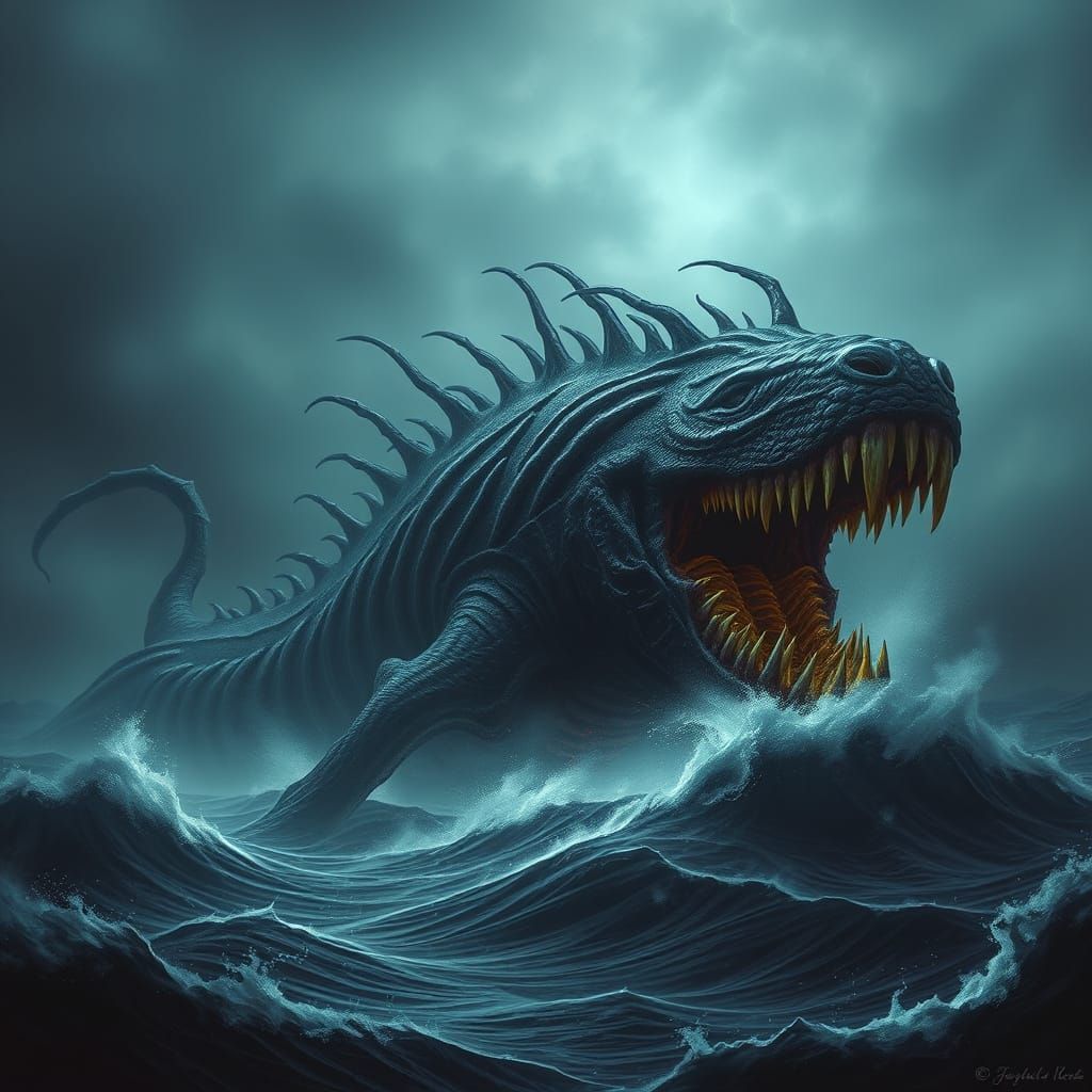 Colossal Sea Monster Rises from the Deep