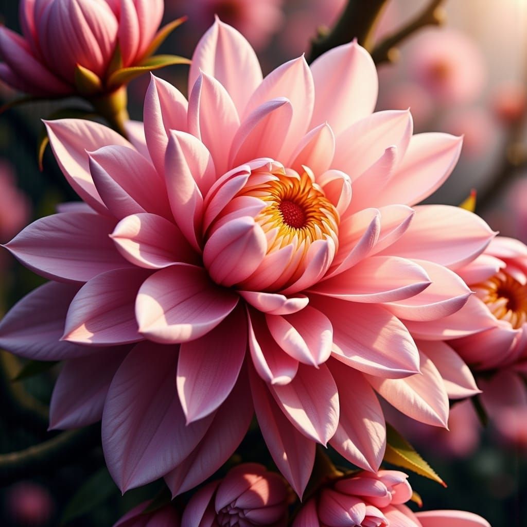 Ethereal Blossom Close-up in Vibrant Color