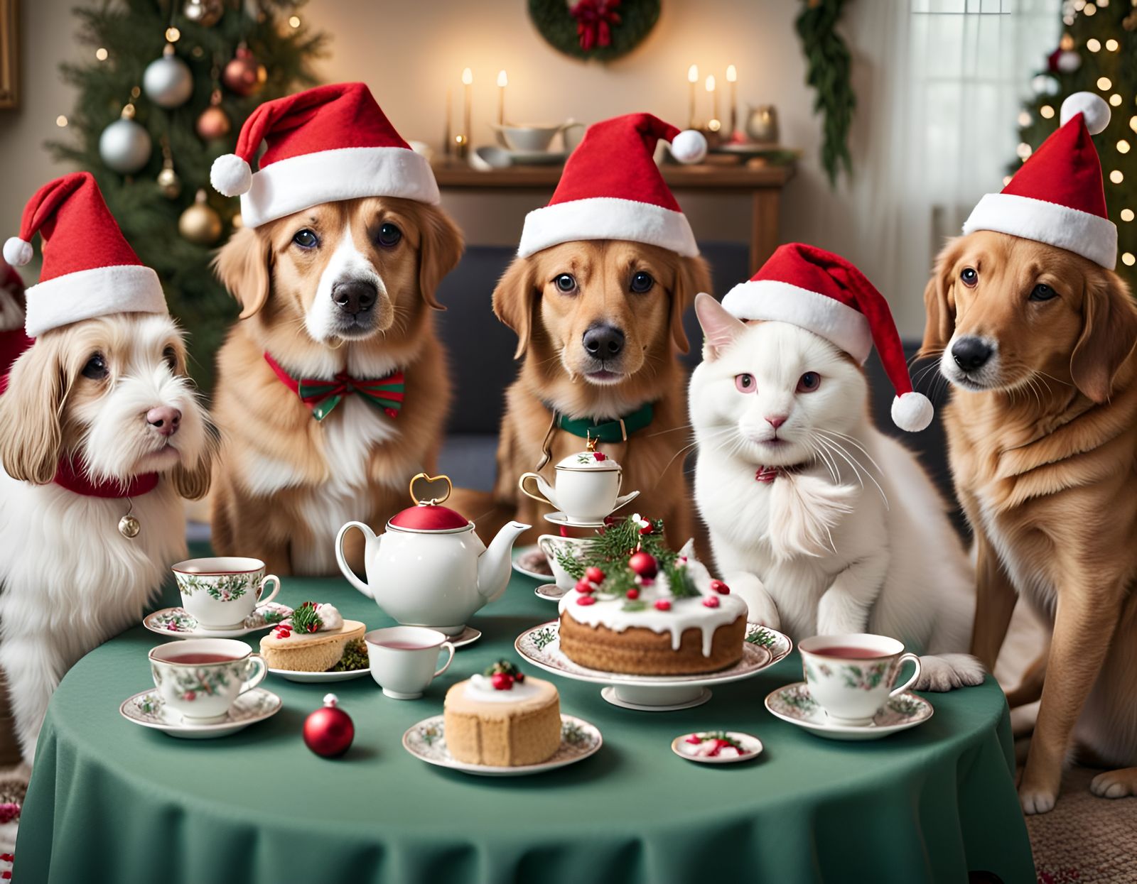 Pet Christmas Tea Party